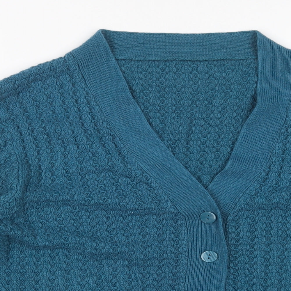 Preworn Womens Green   Cardigan Jumper Size 14