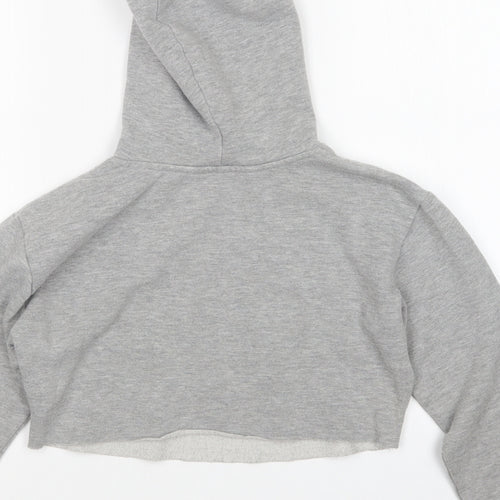 new look  Girls Grey   Pullover Hoodie Size 9 Years