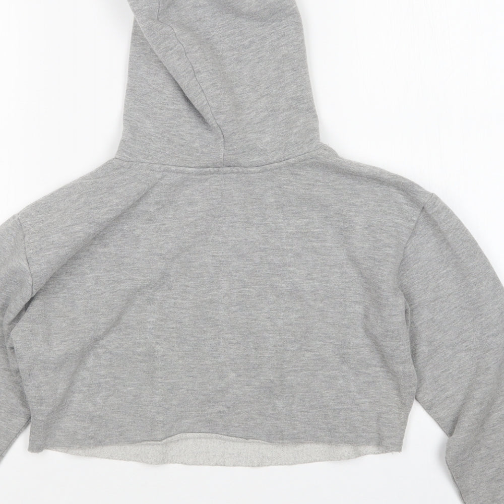 new look  Girls Grey   Pullover Hoodie Size 9 Years