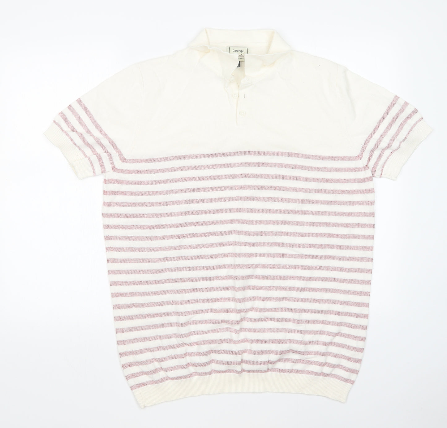 George Mens Multicoloured Striped  Pullover Jumper Size XL