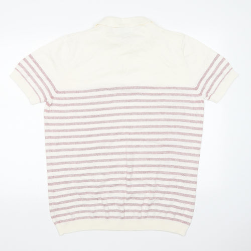 George Mens Multicoloured Striped  Pullover Jumper Size XL