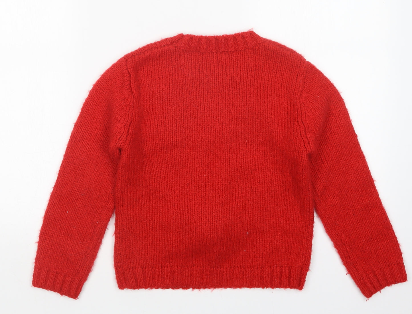 NEXT Boys Red   Pullover Jumper Size 8 Years  - Christmas