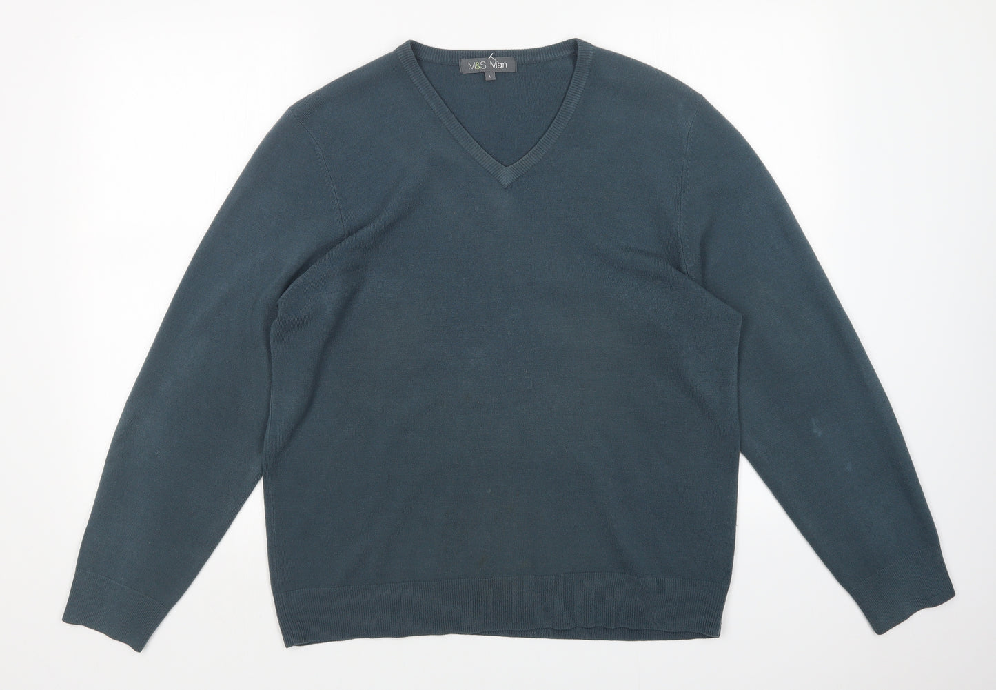 M&S Mens Green   Pullover Jumper Size L