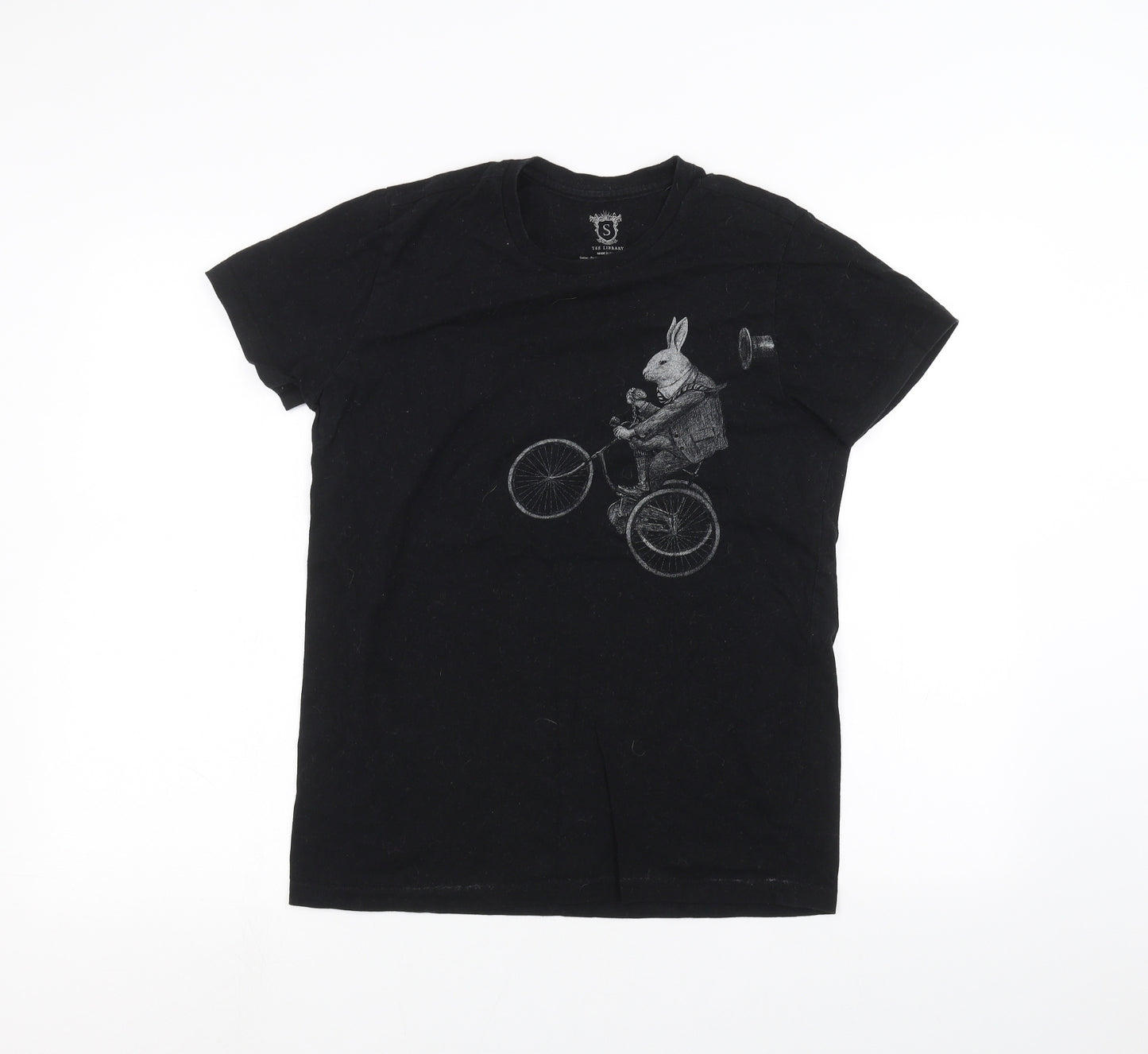 Preworn Mens Black    T-Shirt Size S