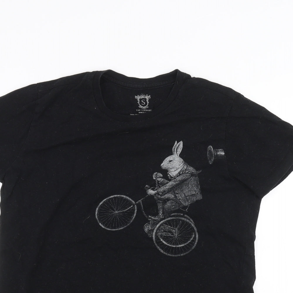 Preworn Mens Black    T-Shirt Size S