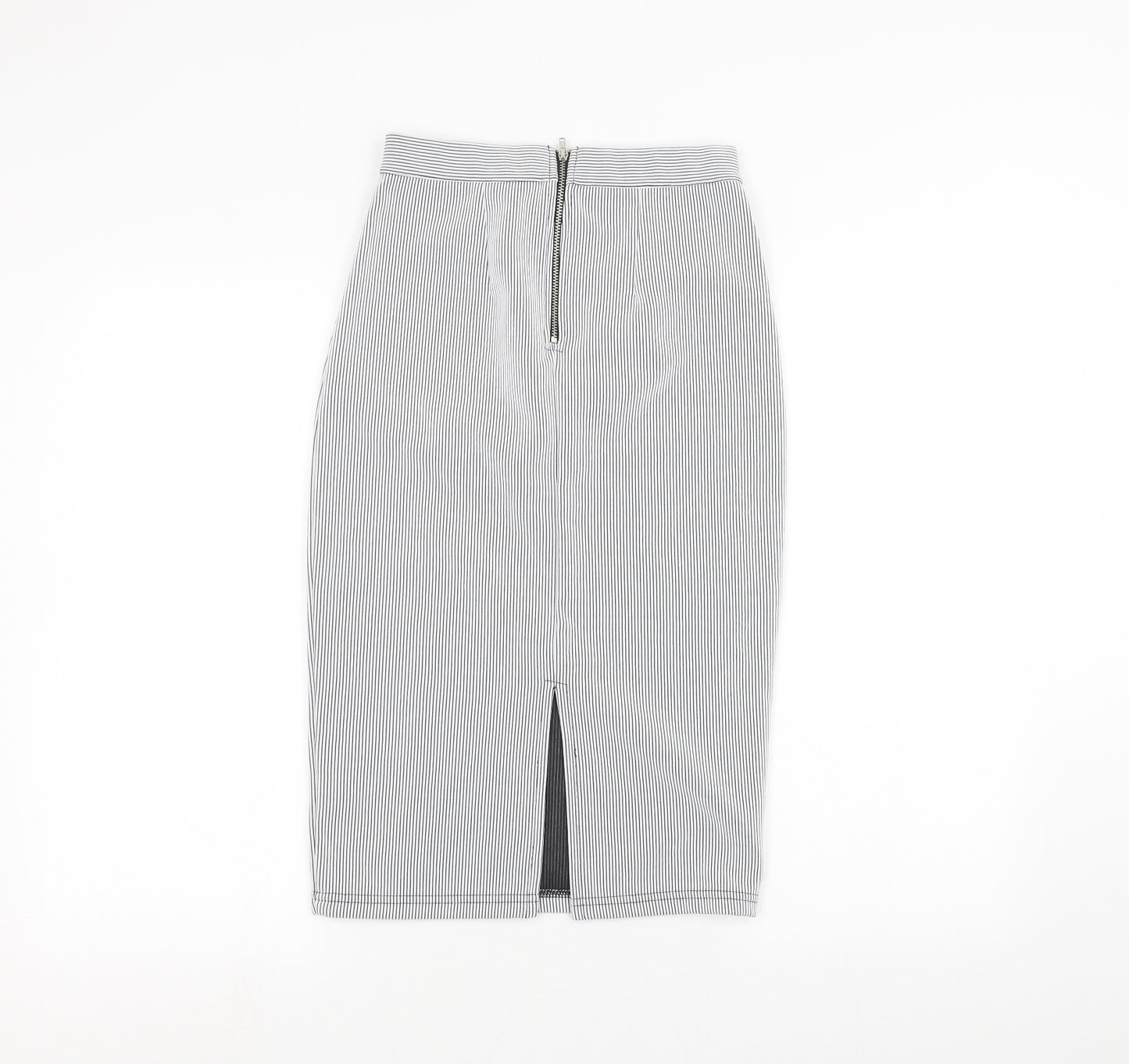 Topshop Womens White Striped  Pettiskirt Skirt Size 8