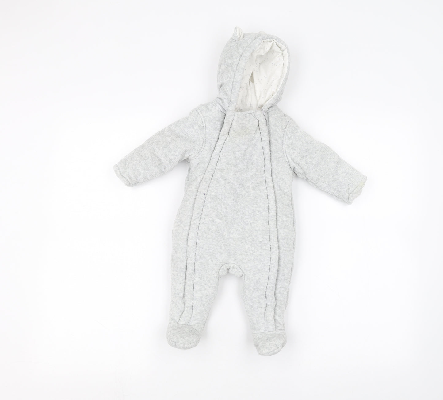 George Baby Grey   Babygrow One-Piece Size 3-6 Months