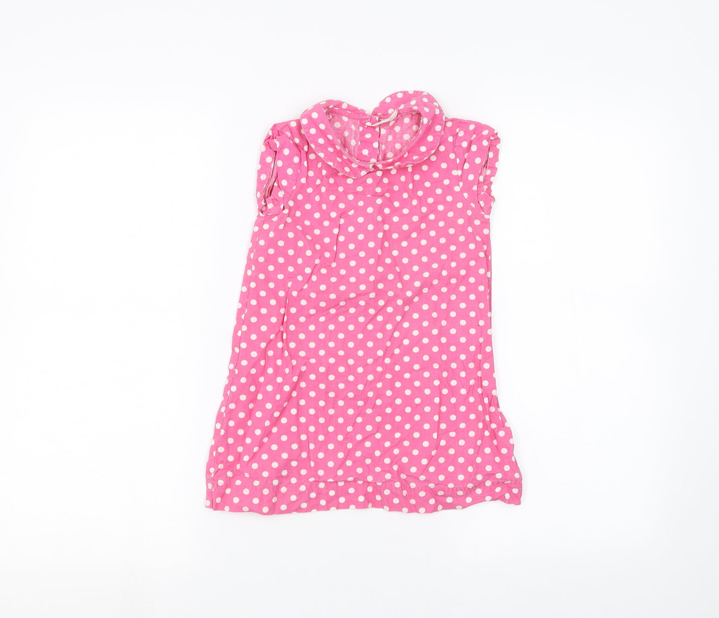 Ladybird Girls Pink Polka Dot  Basic Blouse Size 3-4 Years