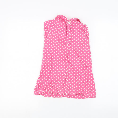 Ladybird Girls Pink Polka Dot  Basic Blouse Size 3-4 Years