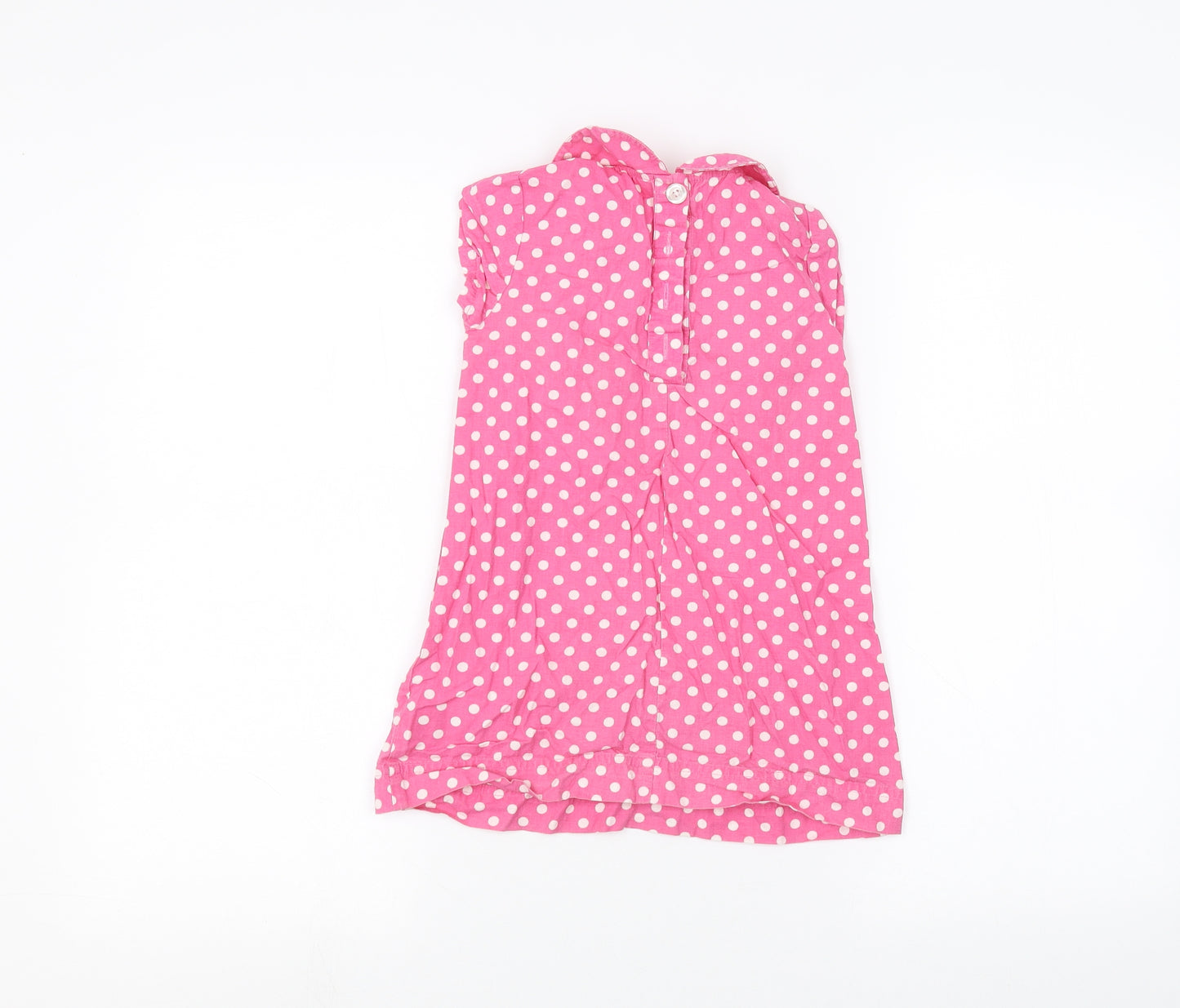 Ladybird Girls Pink Polka Dot  Basic Blouse Size 3-4 Years