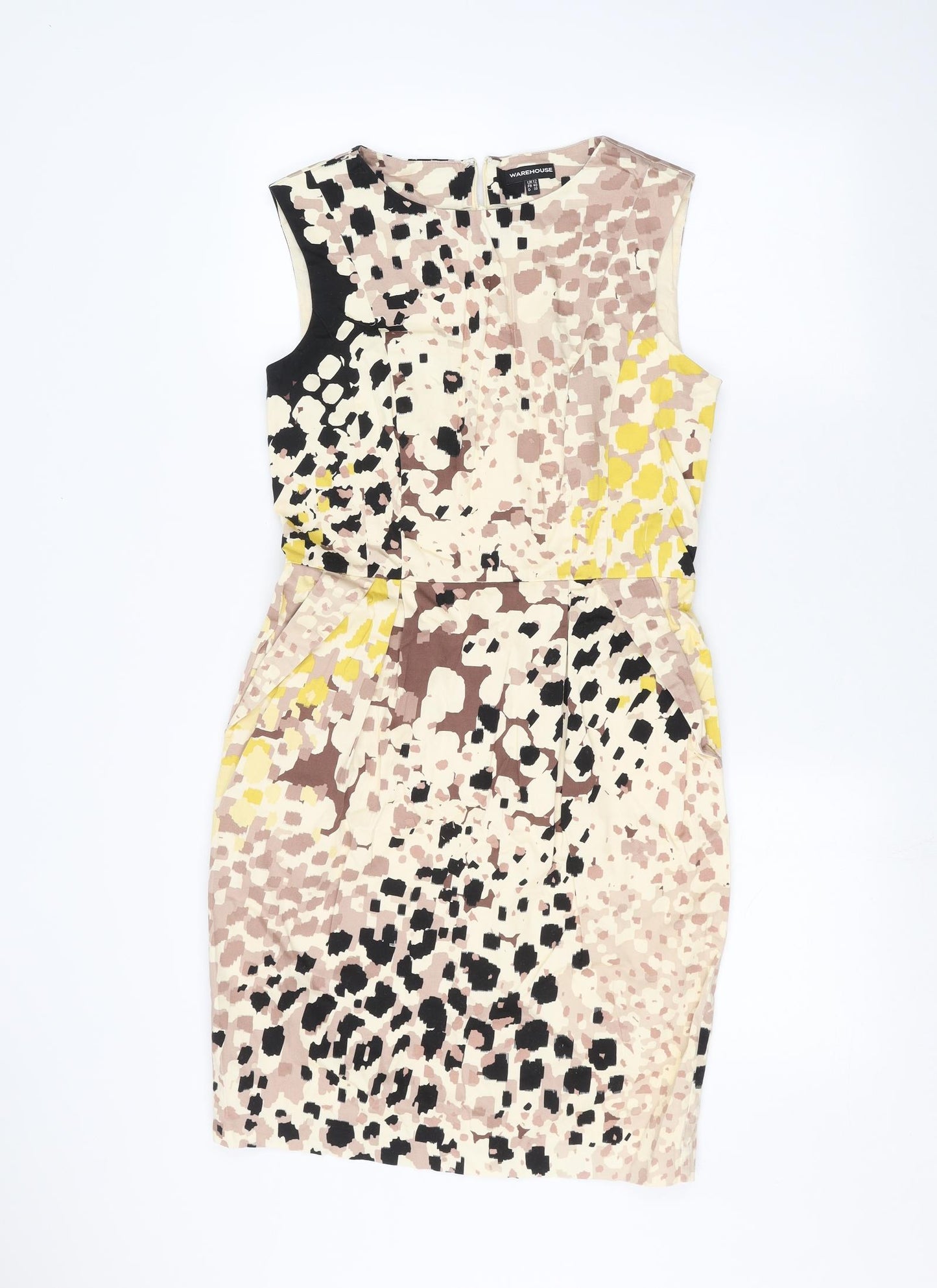 Warehouse Womens White   Pencil Dress  Size 12