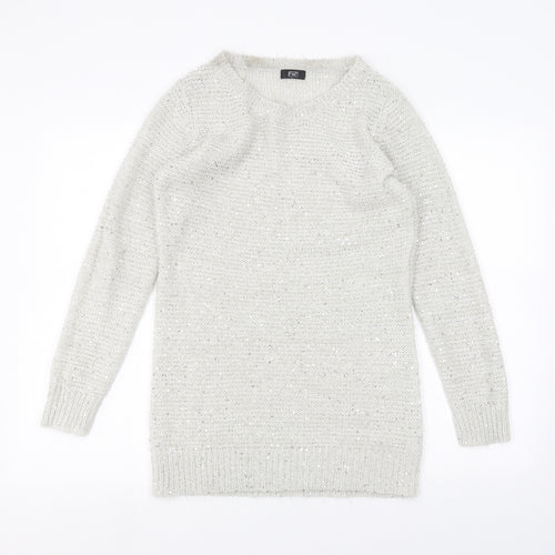 F&F Womens Grey   Pullover Jumper Size 10