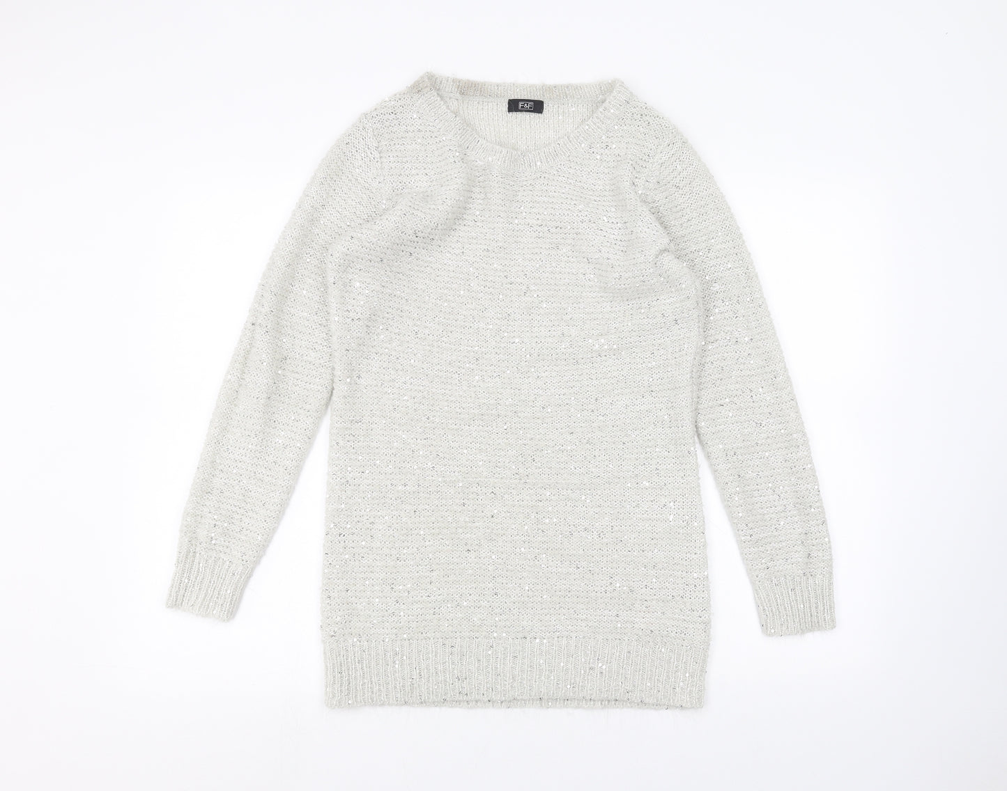 F&F Womens Grey   Pullover Jumper Size 10