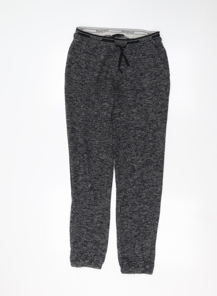 Topshop Womens Black Trousers Size 8 L26 in