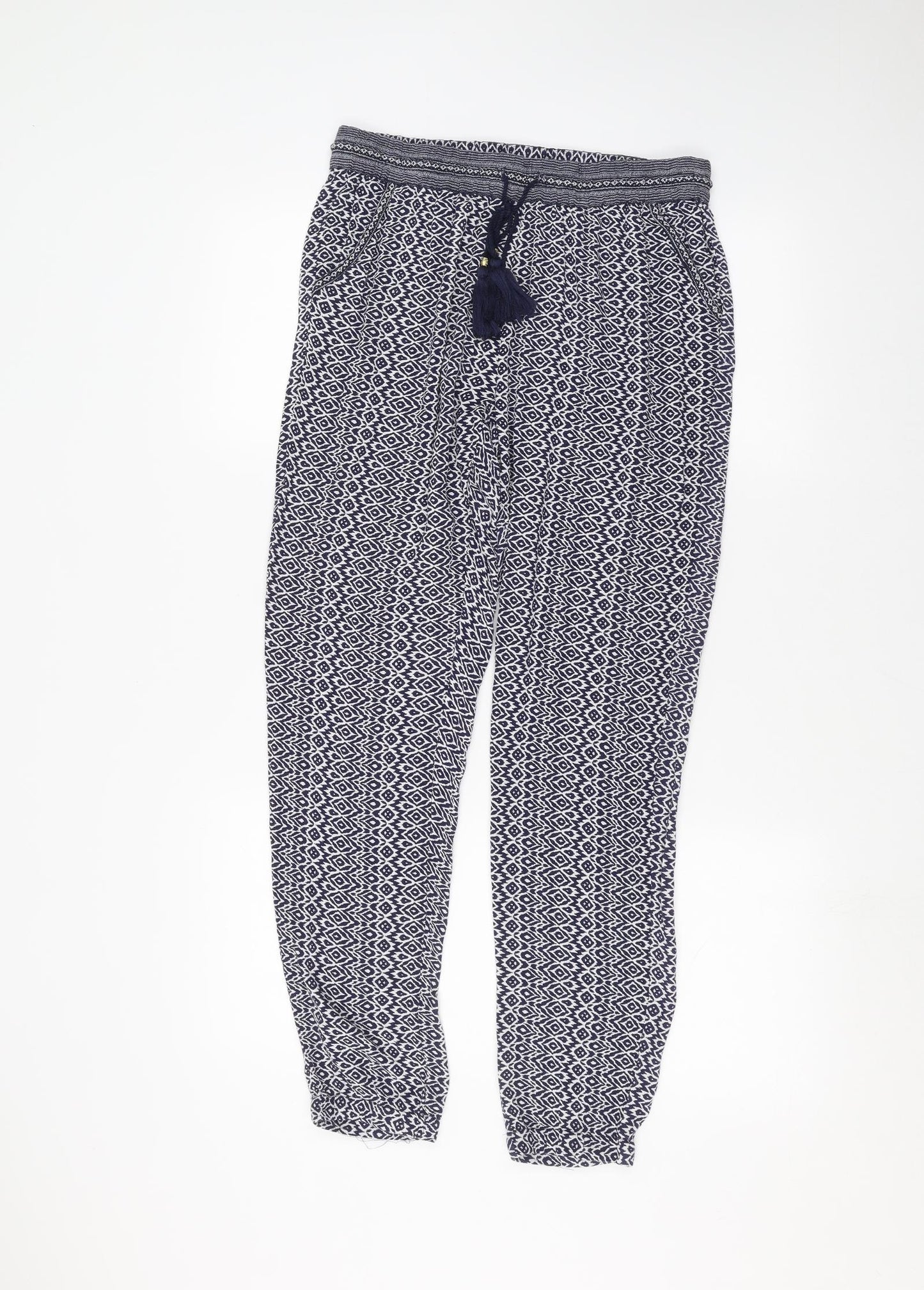 F&F Womens Blue   Trousers  Size 6 L27 in
