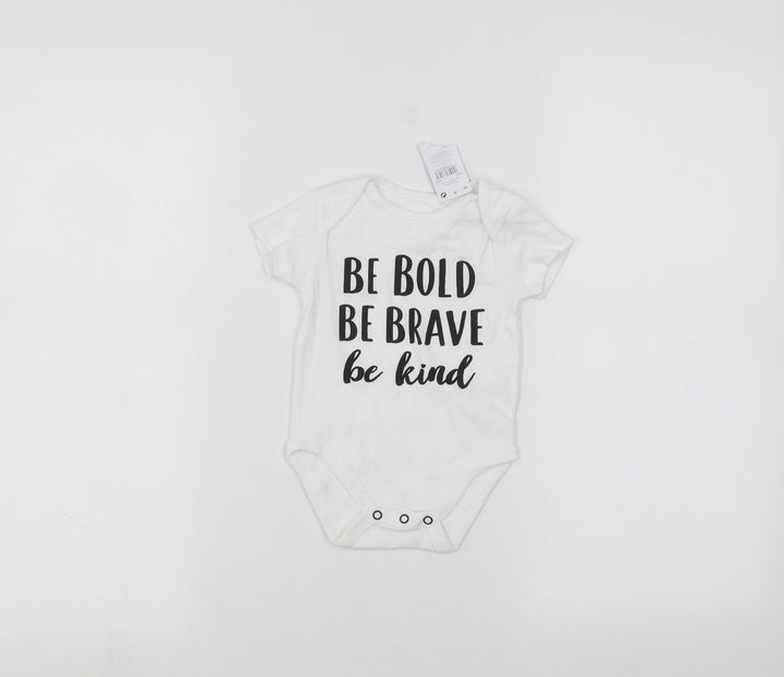 PEP&CO Baby White   Babygrow One-Piece Size 3-6 Months