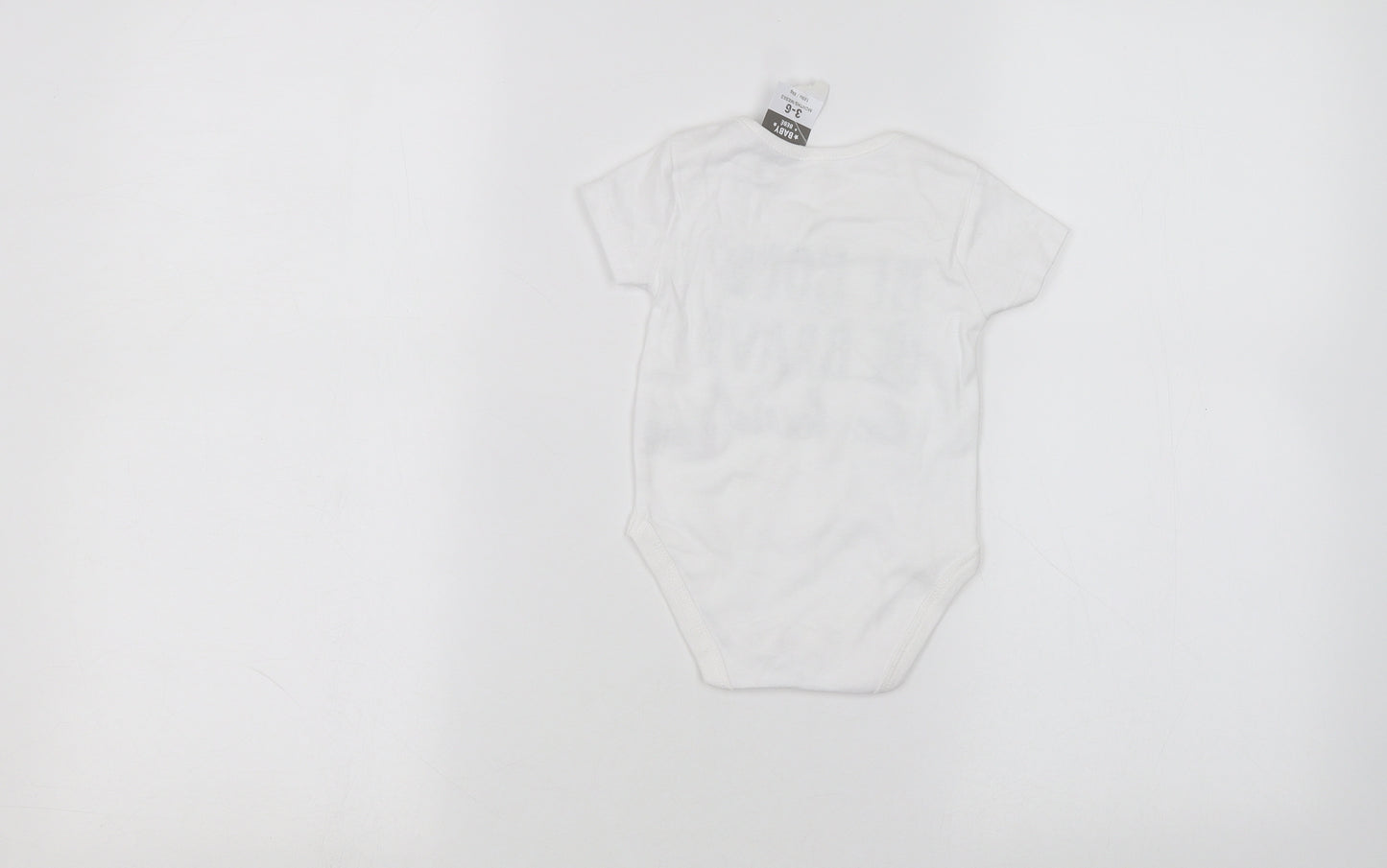 PEP&CO Baby White   Babygrow One-Piece Size 3-6 Months