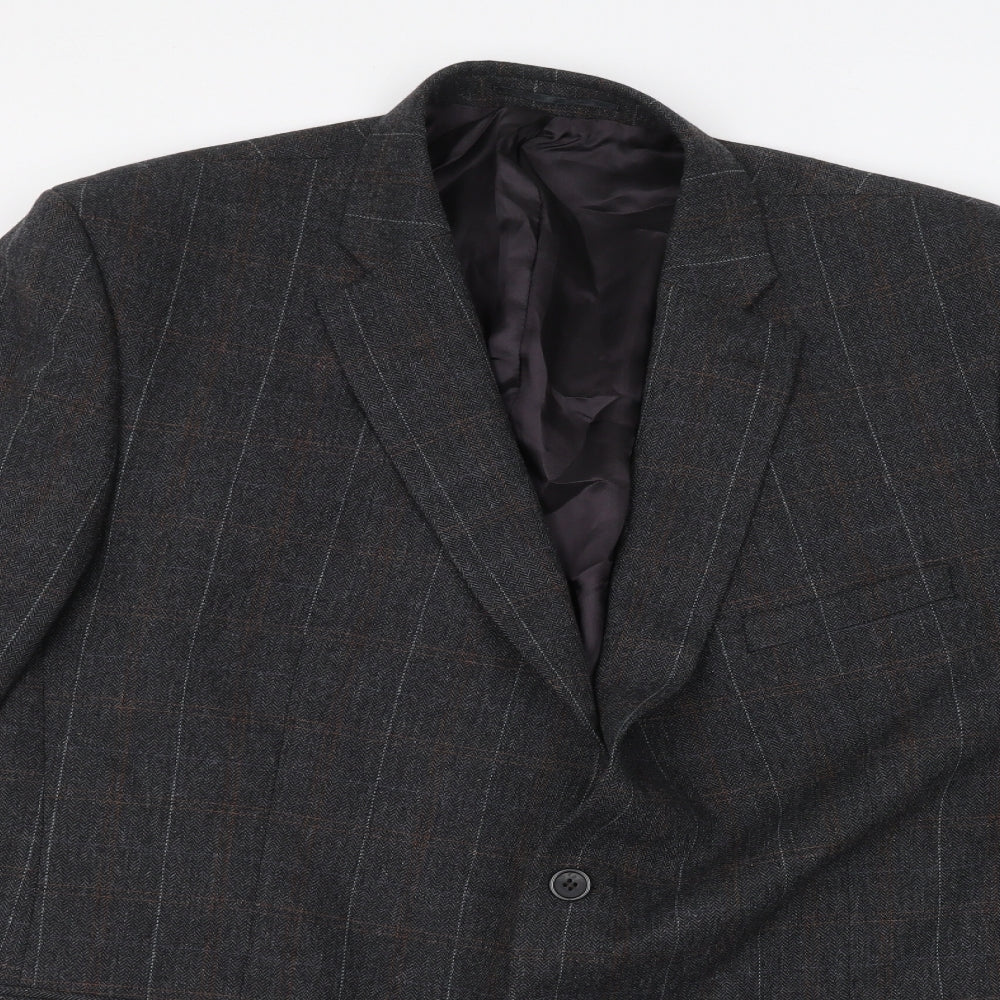 Lee Greenwood Mens Black   Jacket Suit Jacket Size 50
