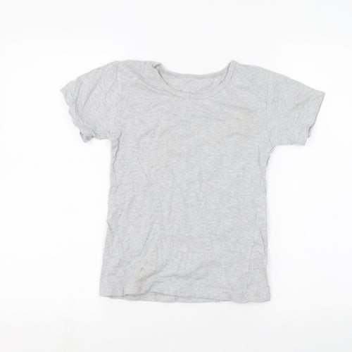 Matalan Girls Grey   Basic T-Shirt Size 10-11 Years