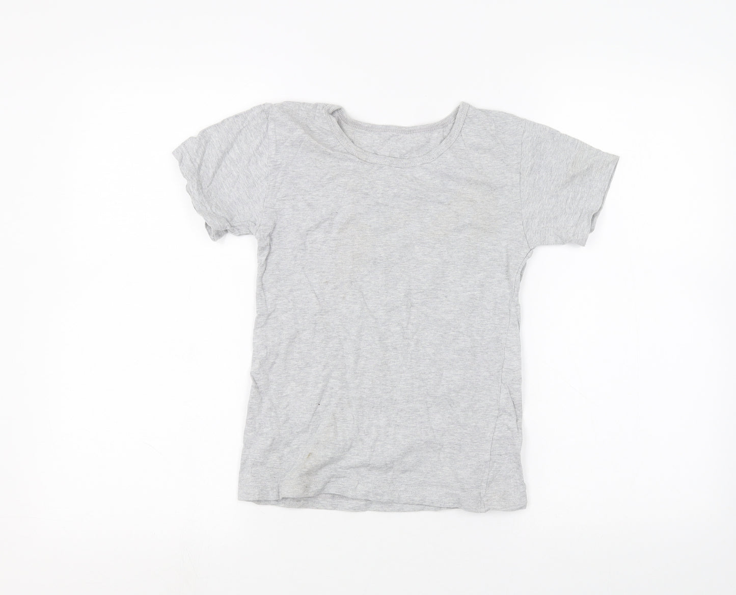 Matalan Girls Grey   Basic T-Shirt Size 10-11 Years
