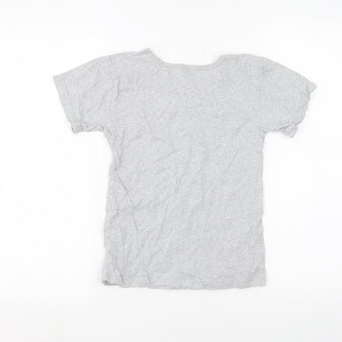 Matalan Girls Grey   Basic T-Shirt Size 10-11 Years
