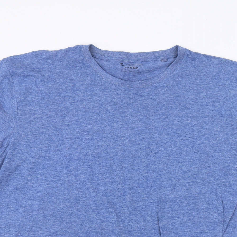TU Mens Blue    T-Shirt Size L