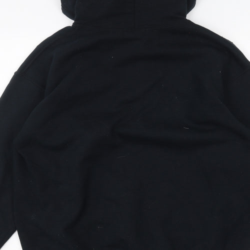 Topman Mens Black   Pullover Hoodie Size M