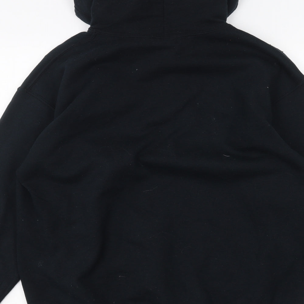 Topman Mens Black   Pullover Hoodie Size M