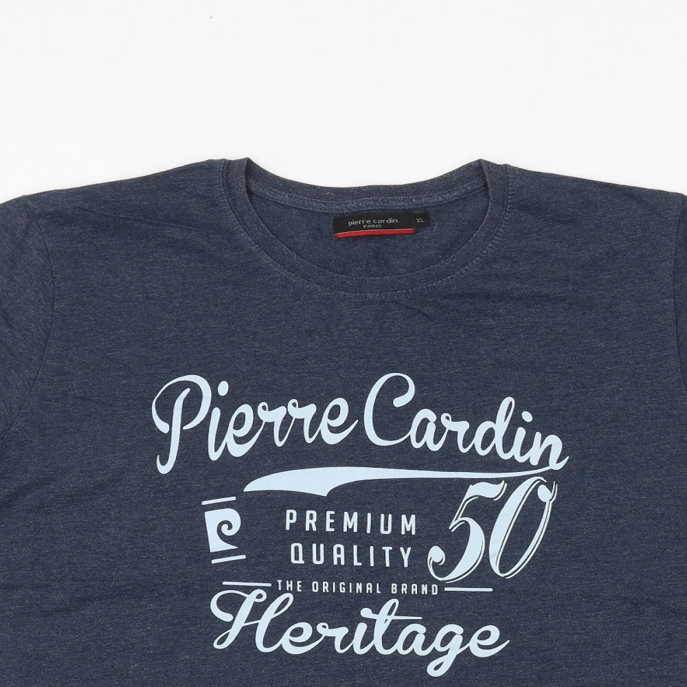 Pierre Cardin Mens Blue    T-Shirt Size XL