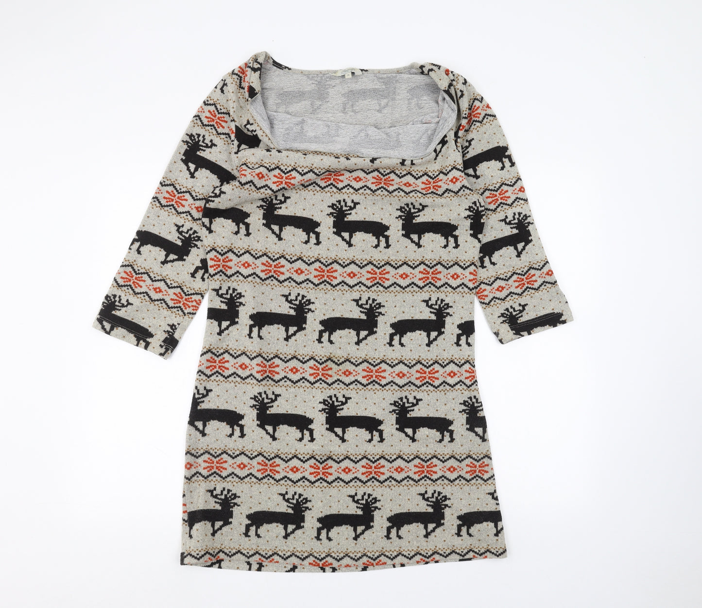 Peacocks Womens Brown   Jumper Dress  Size 16