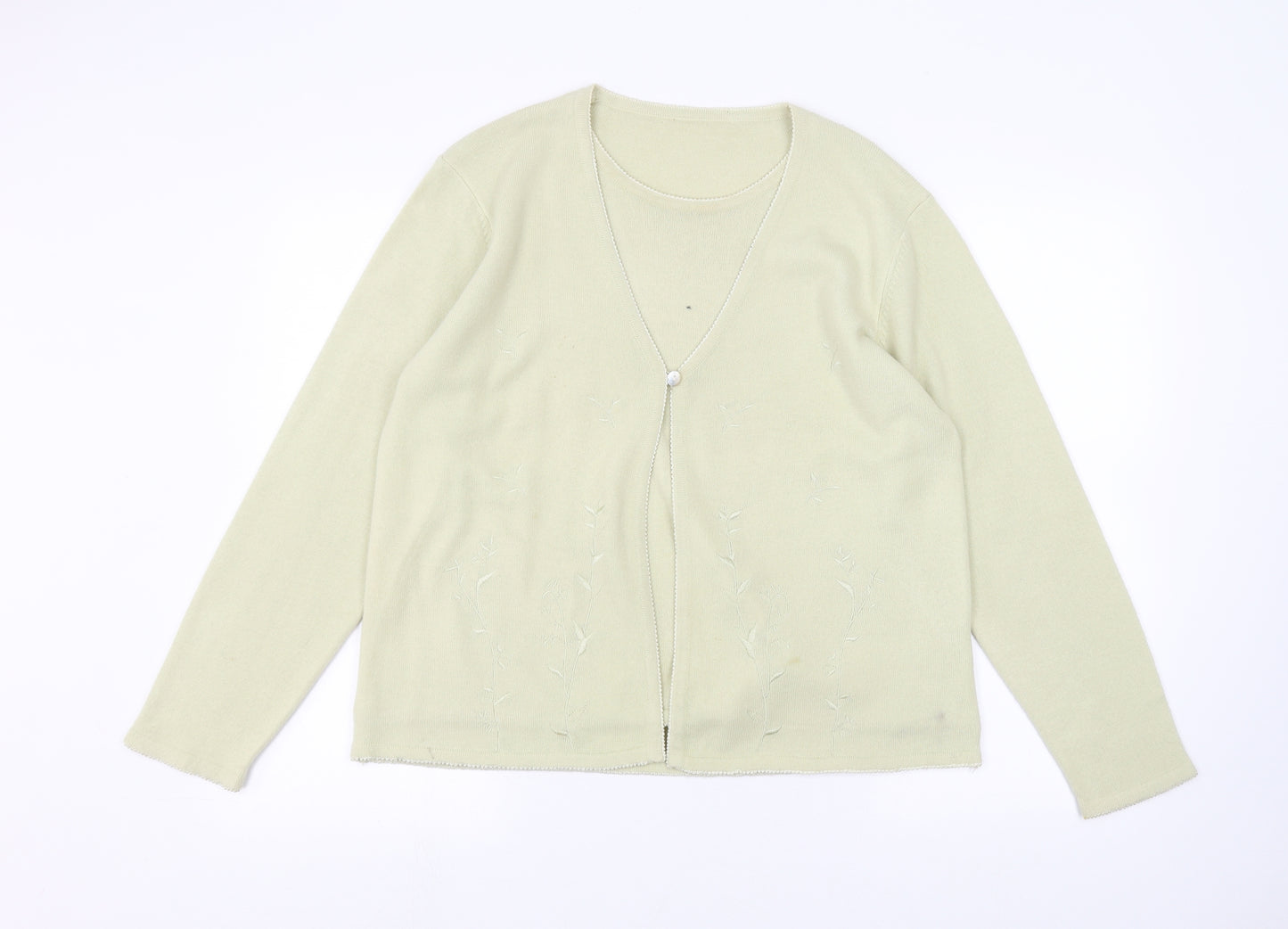 Preworn Womens Beige   Cardigan Jumper Size M