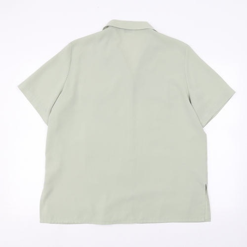 Berkertex Womens Green   Basic Button-Up Size 18
