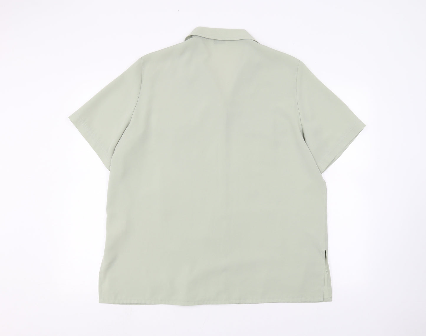 Berkertex Womens Green   Basic Button-Up Size 18