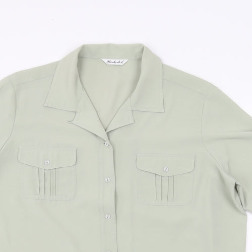 Berkertex Womens Green   Basic Button-Up Size 18