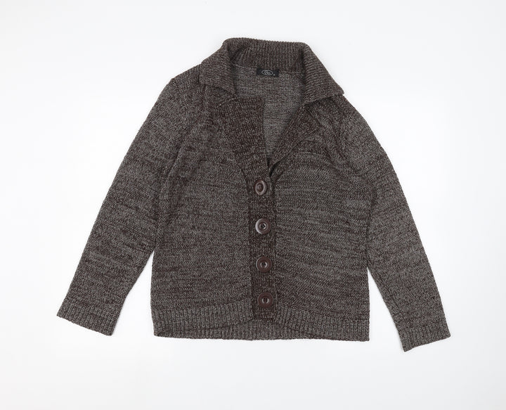 BM Womens Brown Jacket Coatigan Size M