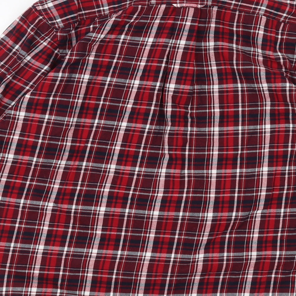Avenue Mens Red    Dress Shirt Size M