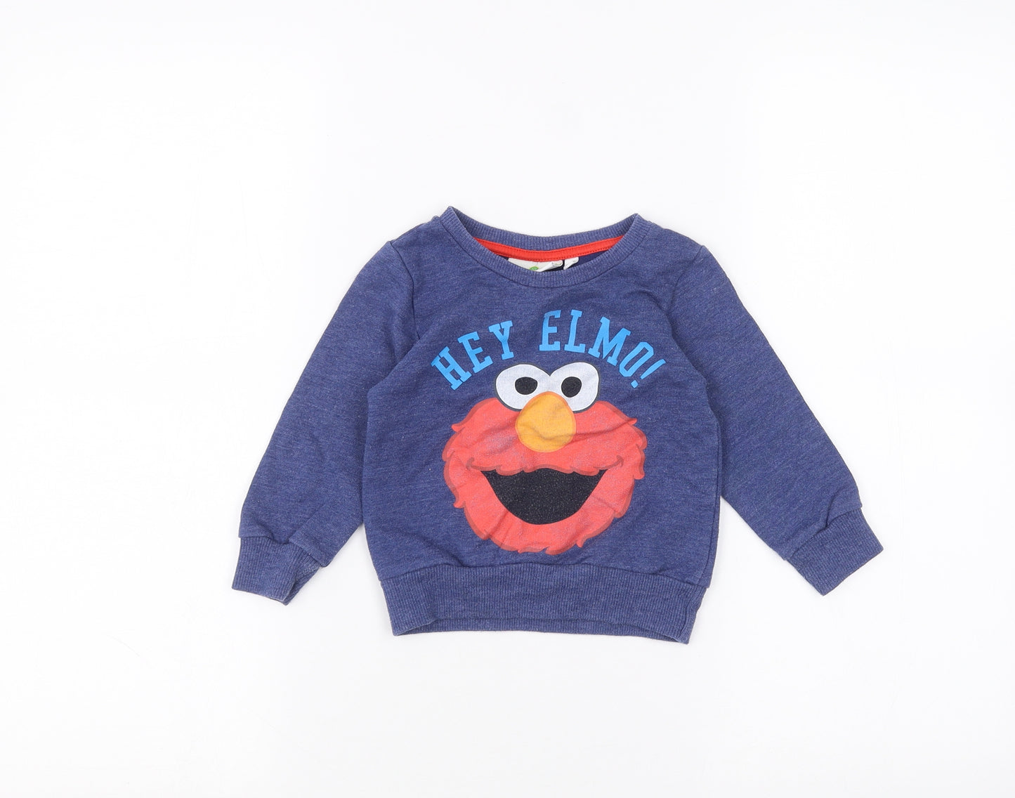 Sesame Street Baby Blue   Pullover Jumper Size 12-18 Months  - Elmo