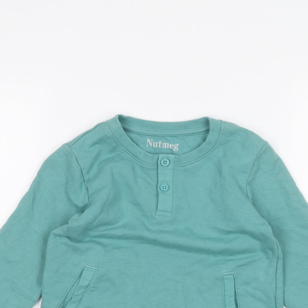 Nutmeg Boys Blue   Pullover Jumper Size 3-4 Years