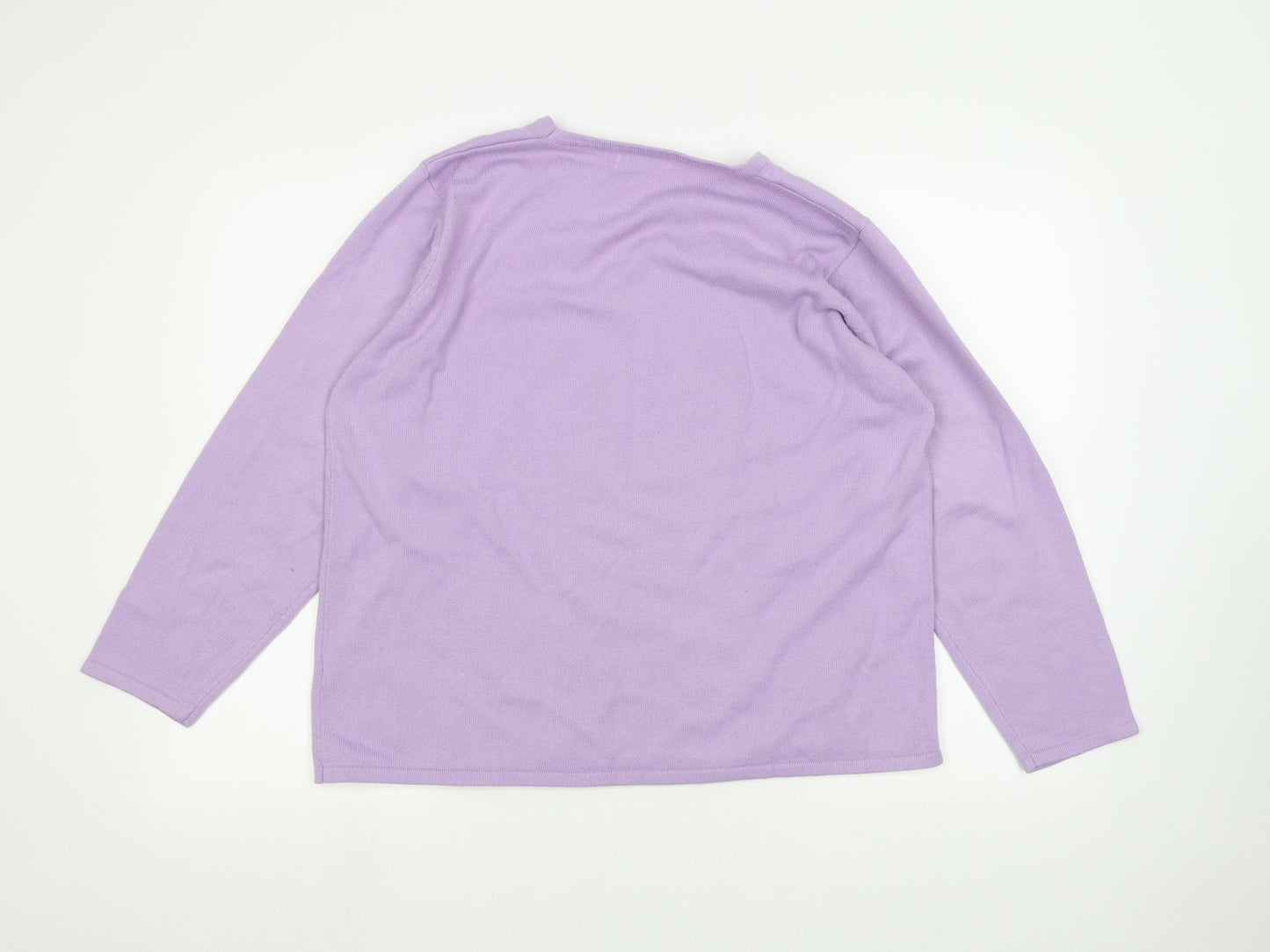 Fay Louise Womens Purple   Pullover Jumper Size L