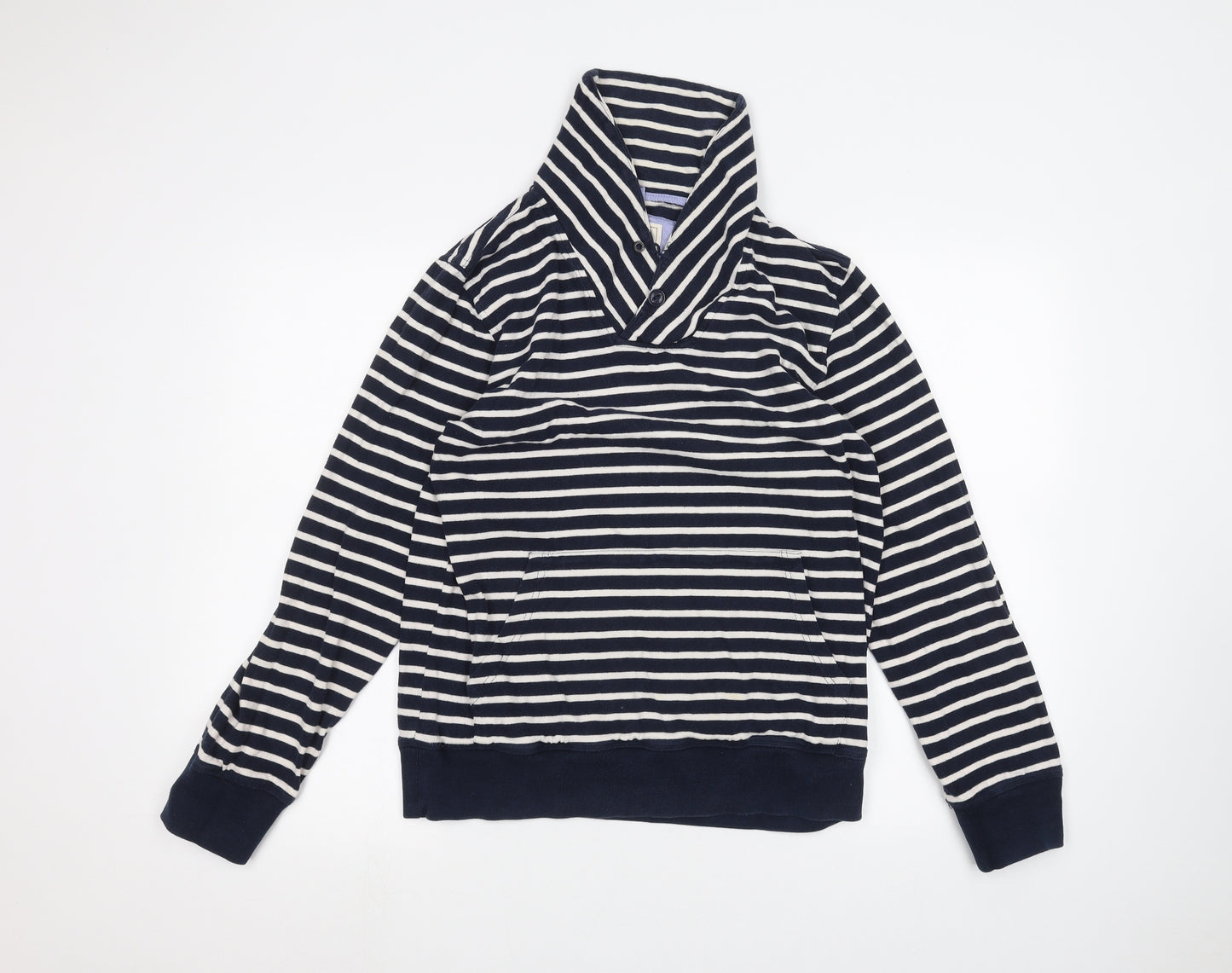 Jasper Conran Womens Blue Striped  Pullover Jumper Size S