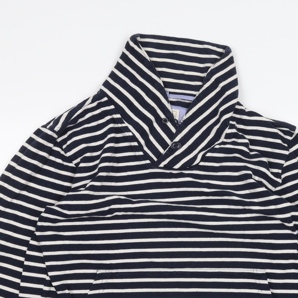 Jasper Conran Womens Blue Striped  Pullover Jumper Size S