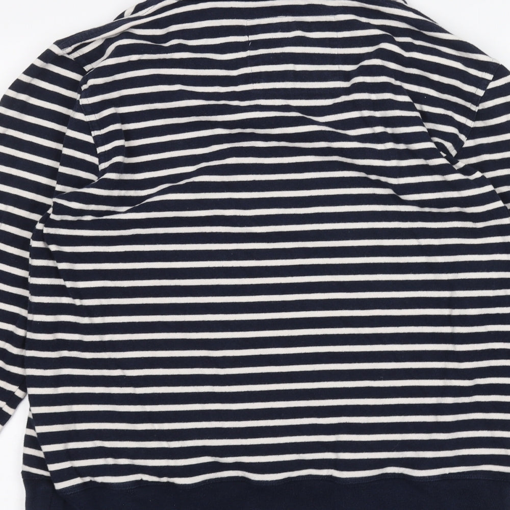 Jasper Conran Womens Blue Striped  Pullover Jumper Size S