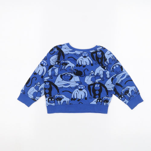 NEXT Baby Blue Camouflage  Pullover Jumper Size 12-18 Months