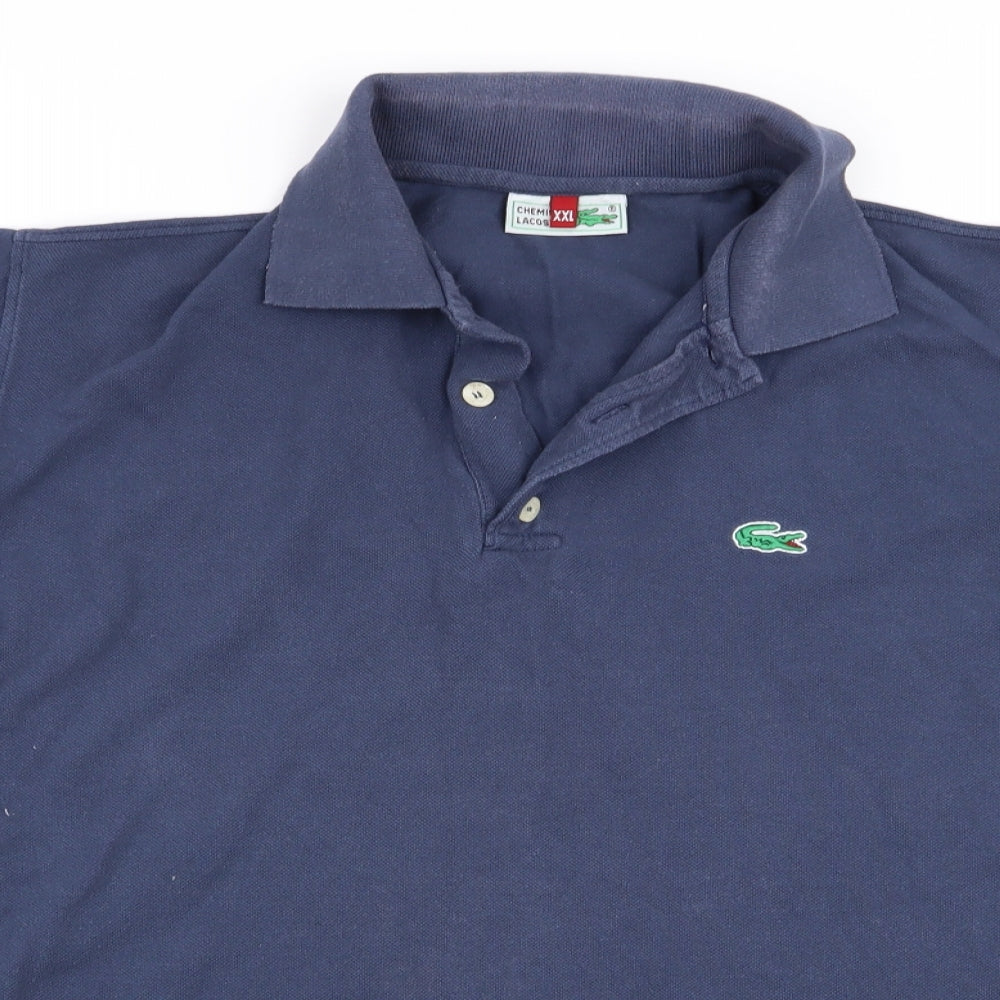 Chemise Lacoste Mens Blue    Polo Size 2XL