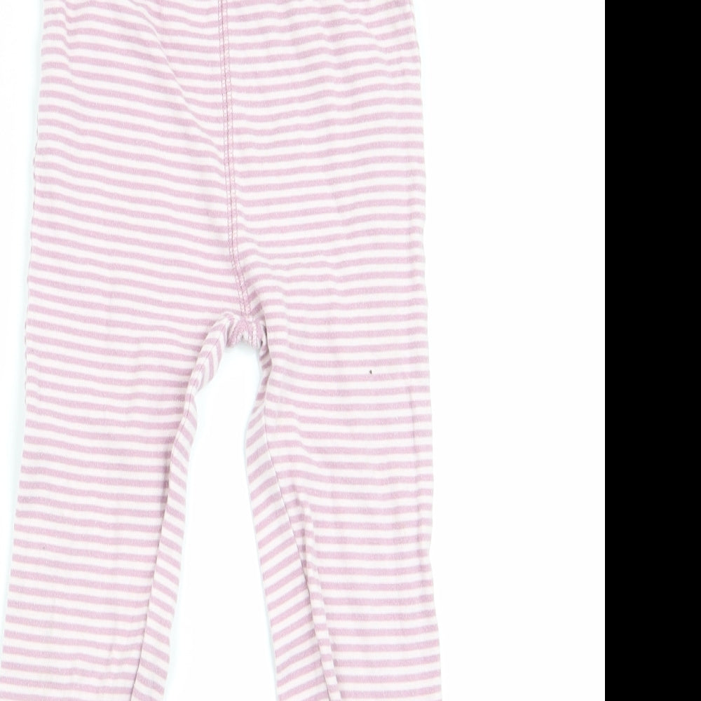 NEXT Girls Pink Striped   Pyjama Pants Size 5-6 Years