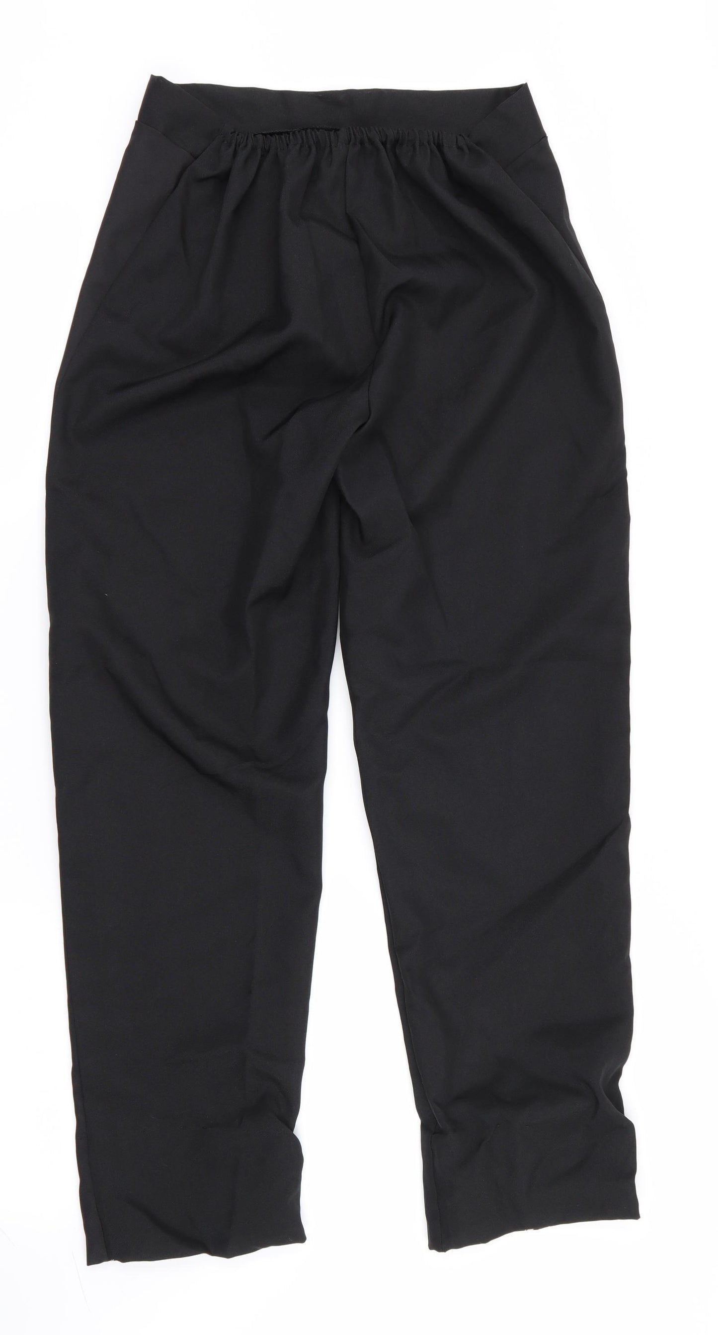 SMITHYS Womens Black Geometric  Bloomer Trousers Size S L27 in