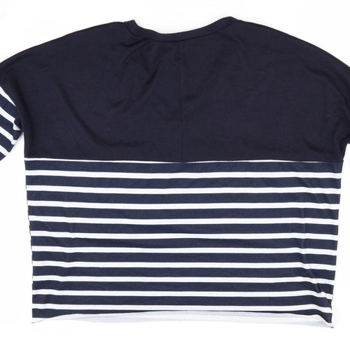 Preworn Womens Blue Striped  Pullover Jumper Size M