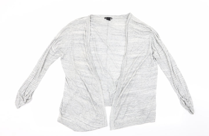 H&M Womens Grey Cardigan Jumper Size 12 - Waterfall Cardigan