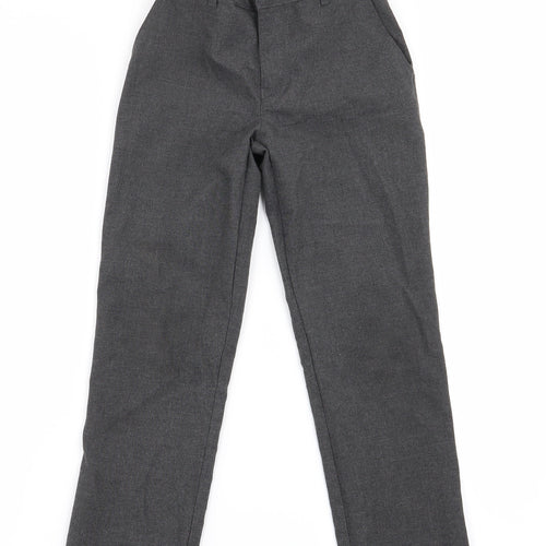 Marks and Spencer Boys Grey   Dress Pants Trousers Size 7-8 Years - Elastic back waist