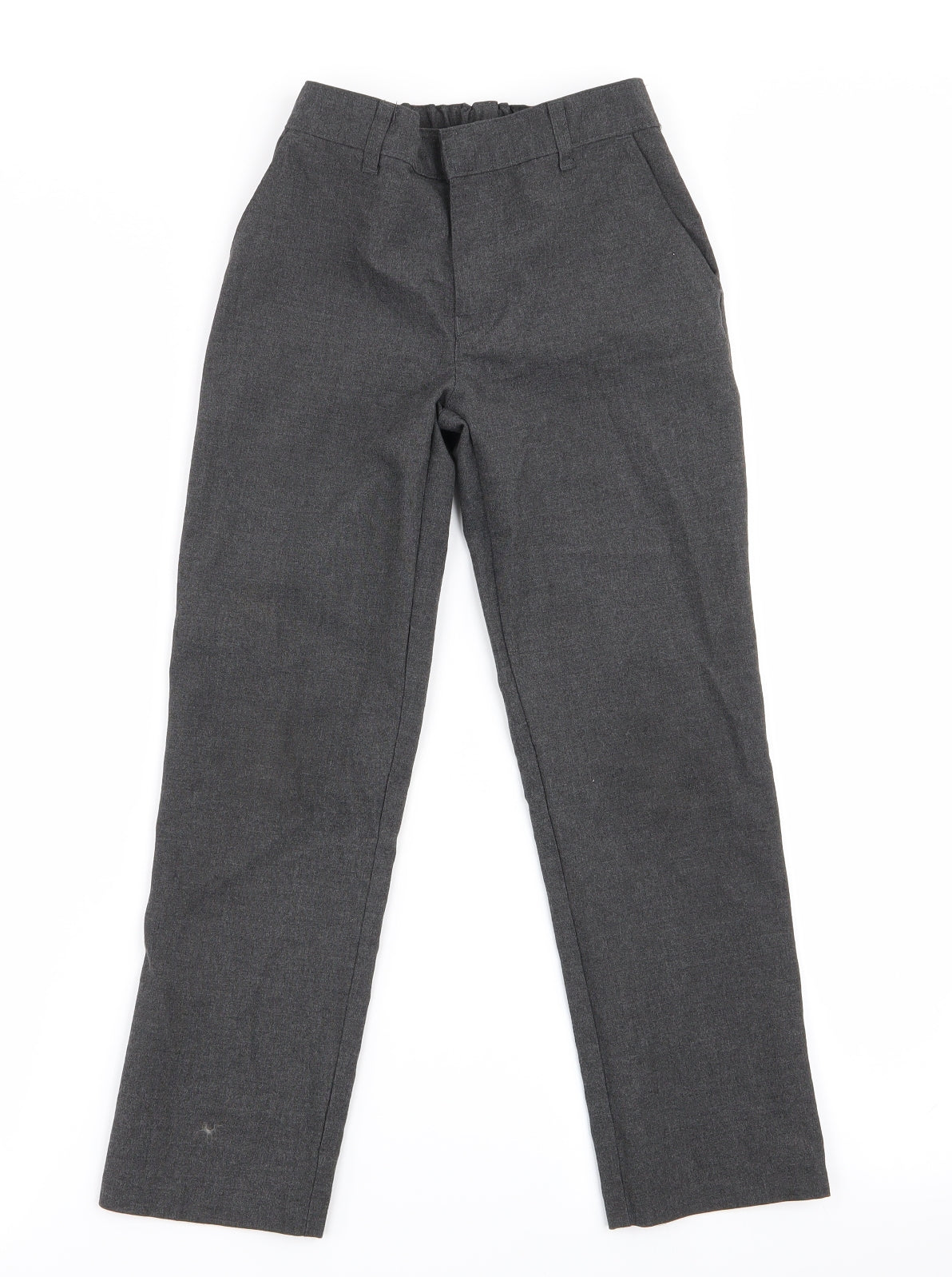 Marks and Spencer Boys Grey   Dress Pants Trousers Size 7-8 Years - Elastic back waist